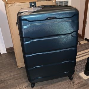 NEW Samsonite Omni PC Hardside Expandable Luggage w/ Spinner Wheels 28in (Teal)